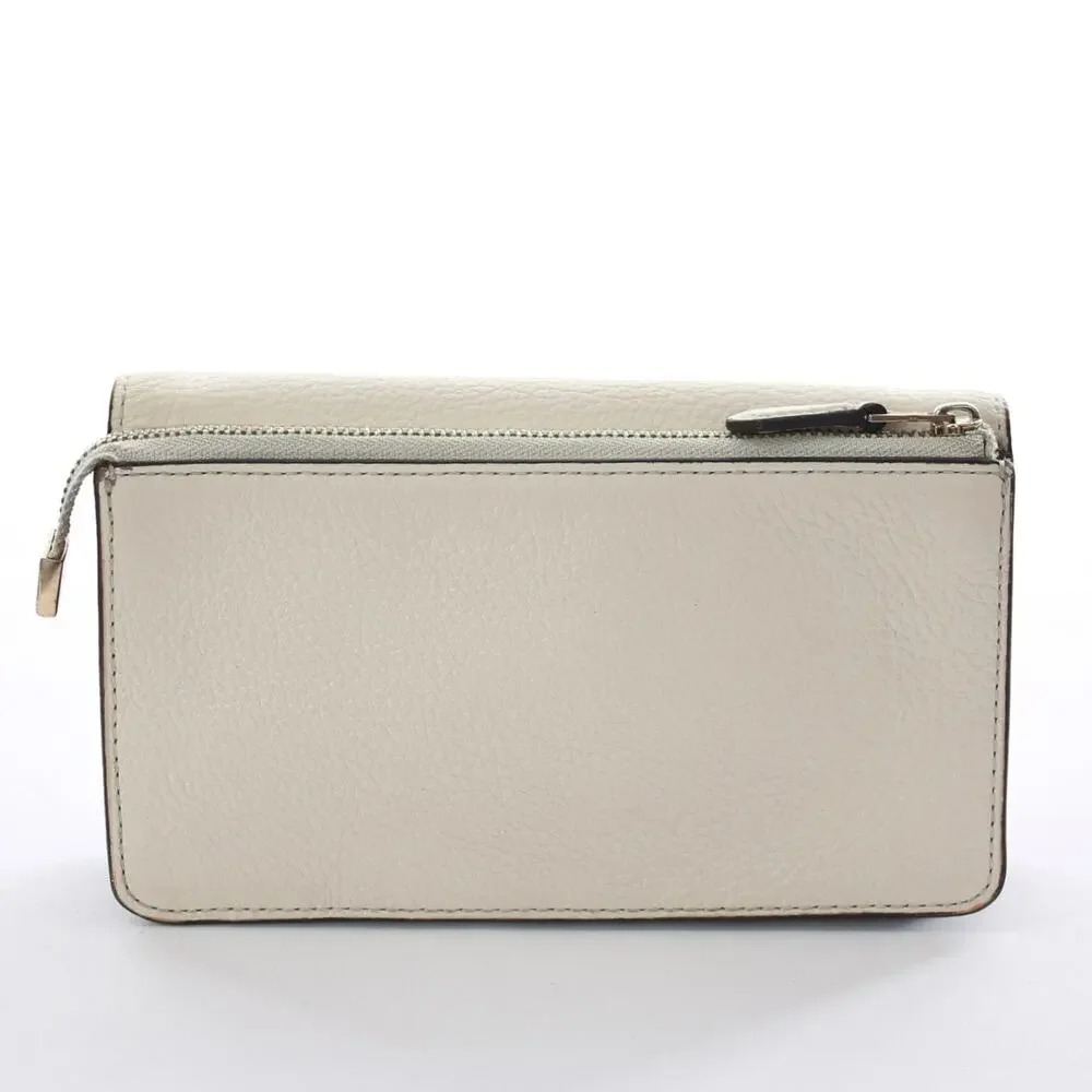 Coach Leather Foldover Wristlet